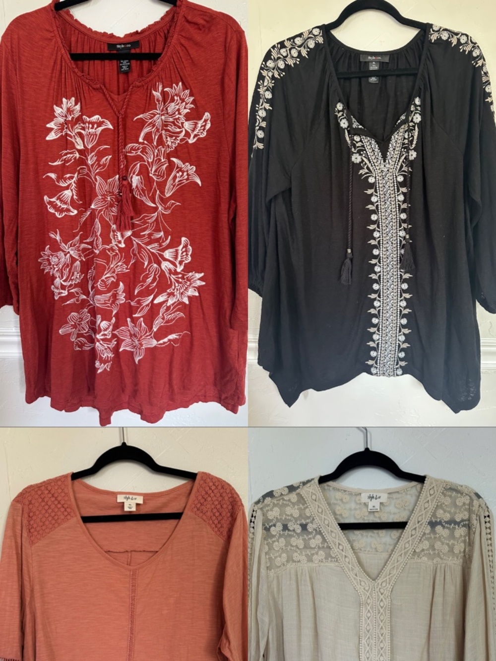 BUNDLE of 5 Style & Co. Tops XL